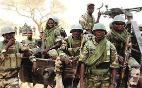 Nigerian troops during a security operation