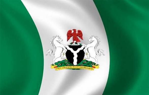 Nigerian flag at the State House